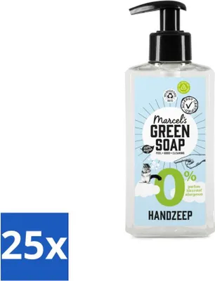 Productafbeelding van Marcel's Groene Zeep - Handzeep 0% - Milde verzorging - 250 ml - Voordelijn - 25 stuks