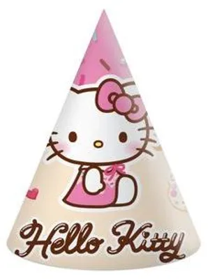 Produktbild von 6 Partyhüte - Hello Kitty & Kuromi