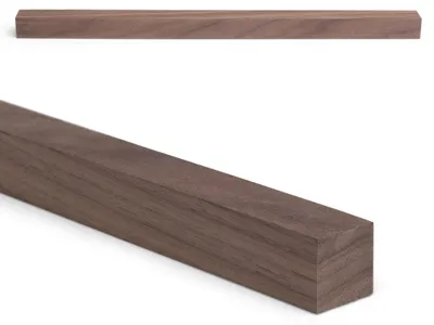 Produktbild von Holzleiste - Nussbaum gehobelt - 25 x 25 x 600 mm