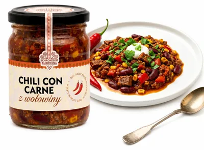 Produktbild von Chili con Carne aus Rindfleisch 400 g – Schronisko Bukowina