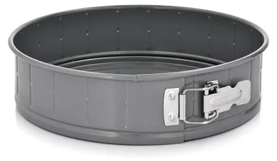 Produktbild von Springform 26 cm rund Kuchenform mit abnehmbarem Rand aus Kohlenstoffstahl grau