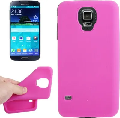 Produktbild von Schutzhülle Silikon Case für Handy Samsung Galaxy S5 / S5 Neo rosa