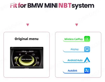 Obrázek produktu pro Adaptér pro bezdrátové CarPlay – Adaptér pro Android Auto – Bluetooth rozhraní – Autodoplňek pro multimédia
