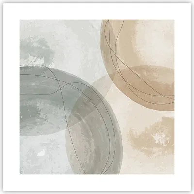 Produktbild von Poster - Poster ohne Rahmen - Aquarell Räder Pastell - 40x40 cm - Wand Bild - Wanddeko - Wandbilder - Kunstposter - Wandposter - Bilder - Kunstdruck - Wanddekoration - Wandbild - P2XAC40x40-4842