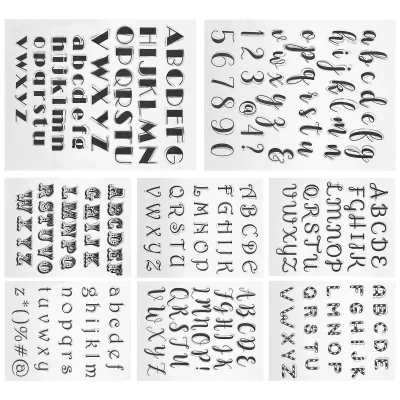 Zdjęcie produktu dla Literowy przezroczysty znaczek, przezroczysty znaczek, znaczek do scrapbookingu DIY, znaczek dekoracyjny, znaczek TPR, dekoracje rzemieślnicze