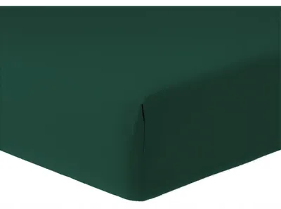 Produktbild von Bettlaken - Spannbettlaken - Mikrofibra - Dunkelgrün - 120g/m2 - 160x200 cm - Hochwertiges