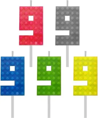 Obrázok produktu pre Narodeninová sviečka, číslo 9, výška 5,5 cm