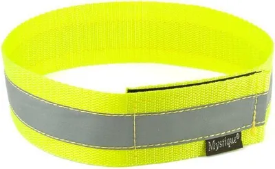 Produktbild von Mystique® Signalhalsband mit Klettverschluss Reflexhalsband 50cm neon gelb