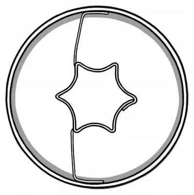 Produktbild von EkoForemki Ausstecher Kreis mit Stern 3,1 cm für Plätzchen