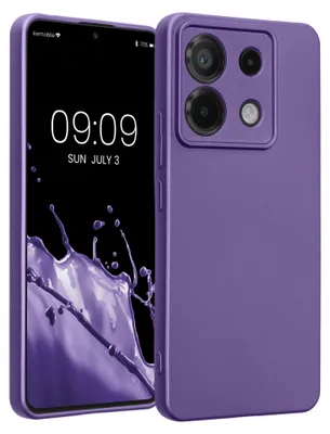 Produktbild von kwmobile Handyhülle für Xiaomi Redmi Note 13 Pro 5G / Poco X6 5G Hülle - weiche Silikon Case metallisch schimmernd - Schutzhülle Cover - Metallic