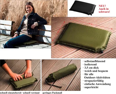 Produktbild von Selbstaufblasendes Thermo-Mobilkissen (grün)