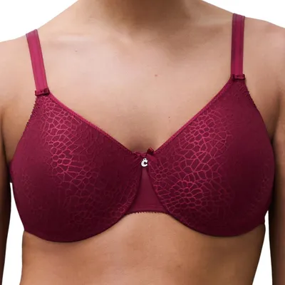 Immagine prodotto di Chantelle Magnifique Reggiseno minimizzatore Reggiseno con ferretto e coppe sagomate, Elegante tessuto jacquard, Spalline regolabili su tutta la lunghezza