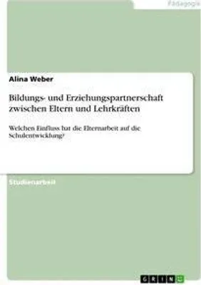 Produktbild von Bildungs- und Erziehungspartnerschaft zwischen Eltern und Lehrkräften
