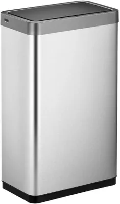 Image de Poubelle en acier inoxydable 80 L, argent mat