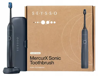 Produktbild von SEYSSO Planet Mercurx Schallzahnbürste Graphit 4 Modi 75 Tage Akku SPST10