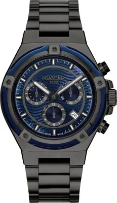 Immagine prodotto di Orologio da uomo ROAMER 221837 44 45 20 blu scuro, sportivo, adatto al nuoto