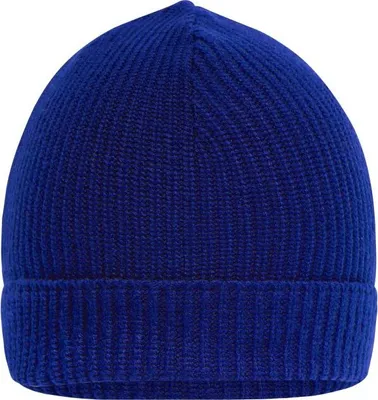 Produktbild von Strickmütze aus recyceltem Polyester dark-royal, Gr. one size
