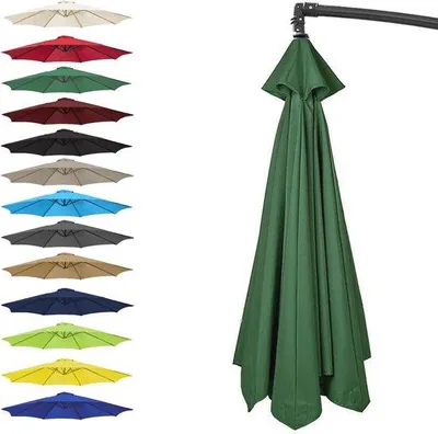 Zdjęcie produktu dla Zastępczy pokrowiec na parasol ogrodowy – 6/8 żeberek – pasuje do parasoli o średnicy 200 cm, 270 cm i 300 cm