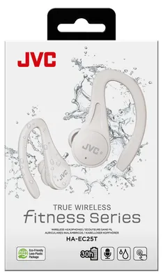 Produktbild von JVC HA-EC25T, True Wireless Stereo (TWS), 20 - 20000 Hz, Anrufe/Musik, 6,8 g, Kopfhörer, Weiß