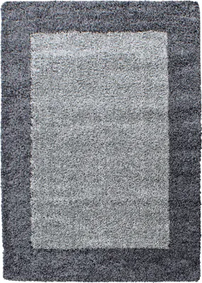 Produktbild von Teppium Hochflor Teppich Bordüre Design Modern Shaggy Teppich Wohnzimmer, Schlafzimmer Flauschig Weich, Grösse: 300x400 cm