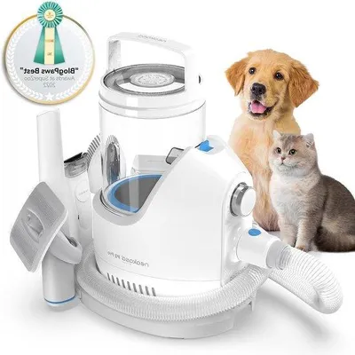 Produktbild von Pro Dog Toneuse mit Staubsauger - Silent Rasiermaschine für Hunde und Katzen - 5 Pflegewerkzeuge Dog Toneuse