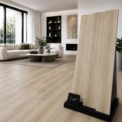 Produktbild von Klickvinyl, Vinylboden Eiche, Wasserfest, Bodenbeläge, 4mm SPC + 1mm Unterlage, Box 2,25 m²