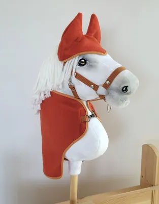 Obrázok produktu pre Súprava Hobby Horse A4: deka + chrániče sluchu - červená