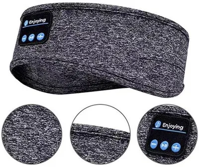 Obrázek produktu pro Bezdrátová sluchátka na spaní, sportovní sluchátka s Bluetooth, ultratenké stereofonní reproduktory s vysokým rozlišením, ideální na spaní, sport, běhání, jógu, při nespavosti, na cestách i k meditaci (šedá)