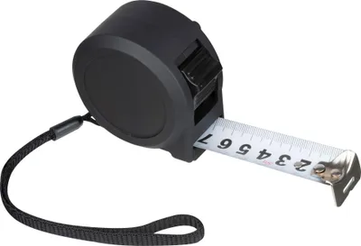 Produktbild von Maasives Stahlbandmaß 5m / mit Handschlaufe, Dauerstopper und Gürtelclip
