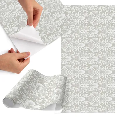 Zdjęcie produktu dla Folia do mebli 50 x 100 cm – folia samoprzylepna do mebli – folia samoprzylepna – folia do mebli – folia do mebli kuchennych – folia samoprzylepna do kuchni – folia do szafek – wodoodporna – zmywalna – samoprzylepna – bez pęcherzyków powietrza – usuwalna bez śladów – motywy roślinne