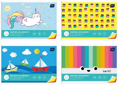 Produktbild von Interdruk A4 Buntpapier 10 Blatt Kreativpapier