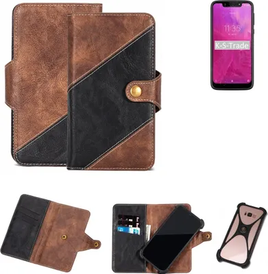 Produktbild von K-S-Trade Handy Hülle Schutz Hülle Schutzhülle Bookstyle Case kompatibel mit T-Mobile REVVLRY Handy Cover Hülle Schutztasche 1x