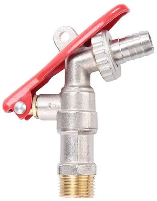 Productafbeelding van Messing buitenkraan met 1/2 inch schroefdraad - Corrosiebestendig - voor tuinirrigatie - waterkraan