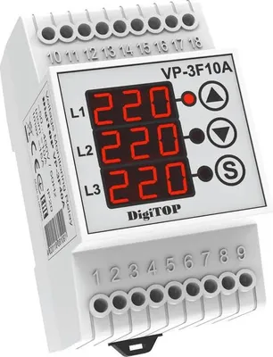 Zdjęcie produktu dla Przekaźnik napięciowy trójfazowy VP-3F10A