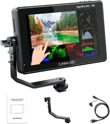 Produktbild von Kameramonitor, 7-Zoll-Touchscreen-Videomonitor, Camcorder-Display, 2200 Nits Helligkeit, 4K HDMI