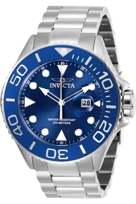 Produktbild von Invicta Pro Diver 28766 Herrenuhr - Quarzwerk - Edelstahl mit blauem Zifferblatt - 50 mm