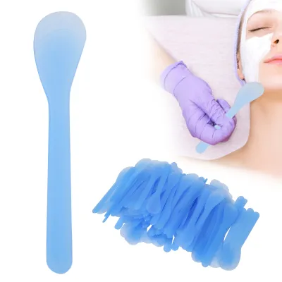Produktbild von 100PCS Gesichtsmaske Spachtel Kosmetische Maske Anwendung DIY Kunststoff Maske Löffel Stick Spachtel