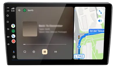 Image de Radio compatible avec VW Polo 9N 2004-2010 Carplay Android Auto Navi Bluetooth DAB+ Caméra de recul 9 pouces 64 Go