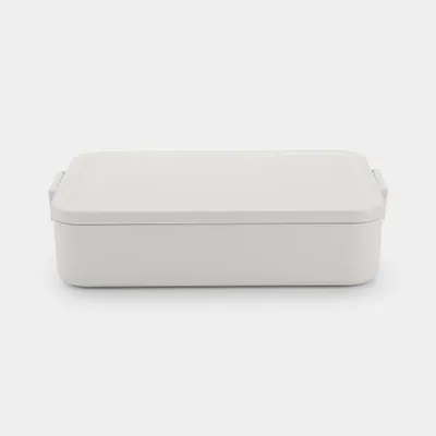 Produktbild von Brabantia Make & Take, Brotdose, Erwachsener, Hellgrau, Kunststoff, Einfarbig, Rechteckig