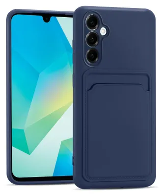 Immagine prodotto di Custodia per cellulare per Samsung Galaxy A26 5G cover protettiva in silicone con slot per schede Slim Wallet Case, blu