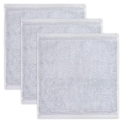Productafbeelding van möve Superwuschel zeepdoek, 30 x 30 cm, gemaakt van 100% katoen, zilver, set van 3
