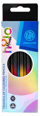 Zdjęcie produktu dla Astra Astrapen Holomania Kredki trójkątne 10 kolorów