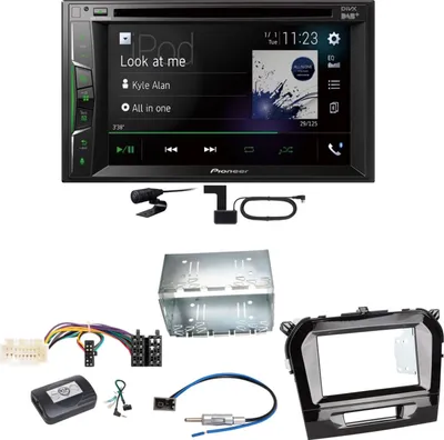 Produktbild von Pioneer AVH-A3200DAB Bluetooth Digitalradio Einbauset für Suzuki Vitara LY