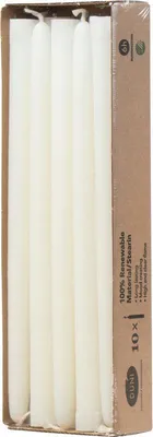Produktbild von 200x Duni Leuchterkerzen 250 x Ø 22 mm 6 Std. Weiß Stearin