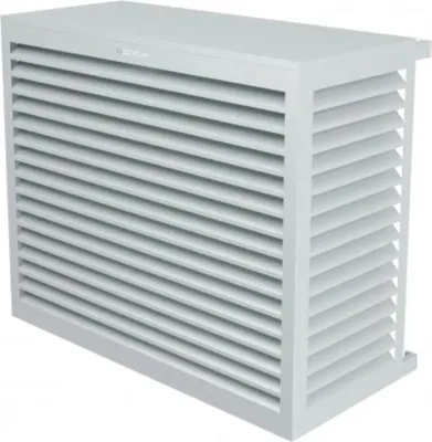 Produktbild von DECOCLIM Aluminium Schutzgehäuse RAL7035 Größe L, Innenmaße: H 950 x W 1100 x D 550-700 mm (Tiefe anpassbar)