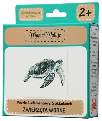 Image de Puzzle 4 pièces animaux aquatiques