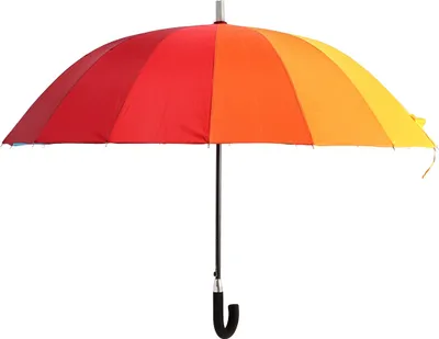 Produktbild von Biggdesign Moods Up Regenschirm in bunten Regenbogen Farben, 16 Rippen, Partnerschirm, Windsicher, Groß, Leicht, Automatik, Starker Stockschirm für Damen und Herren, Mehrfarbig, 112 cm