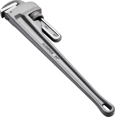 Immagine prodotto di Chiave per tubi dritti in alluminio da 24" - Chiave idraulica regolabile - Ganascia CRV - Utensile per installazioni idrauliche e tubazioni