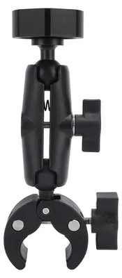 Image de Support d'échelle pour camping-car : support multifonction réglable en alliage d'aluminium ABS pour poteau, camping-car, caravane ou yacht, noir