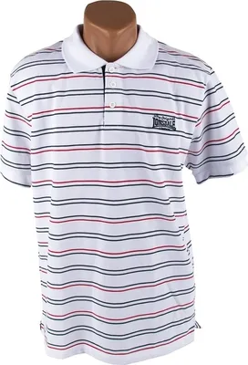 Produktbild von Lonsdale - Poloshirt gestreift weiß/navy/rot, Größe: S